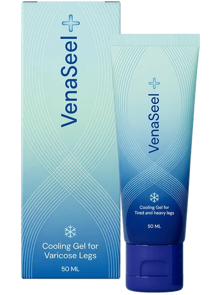 Envase y tubo de VenaSeel gel de frío para varices de 50 ml